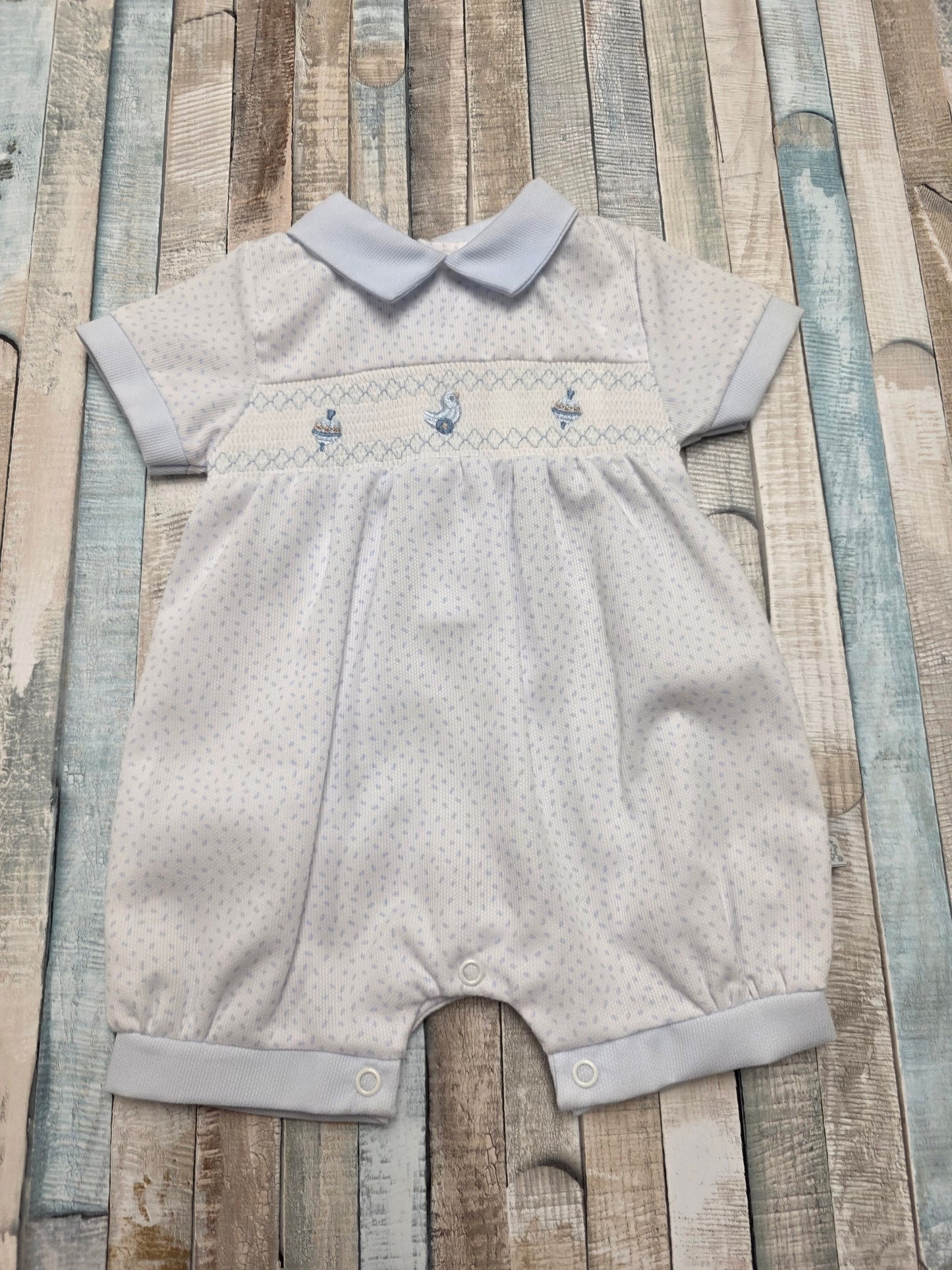 Nana Special Buys Baby Boys Toy Design Smocked Romper