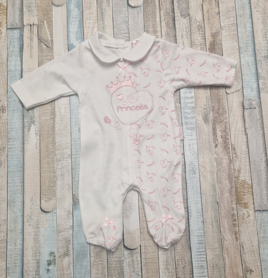 Premature Baby Girls Princess Babygro