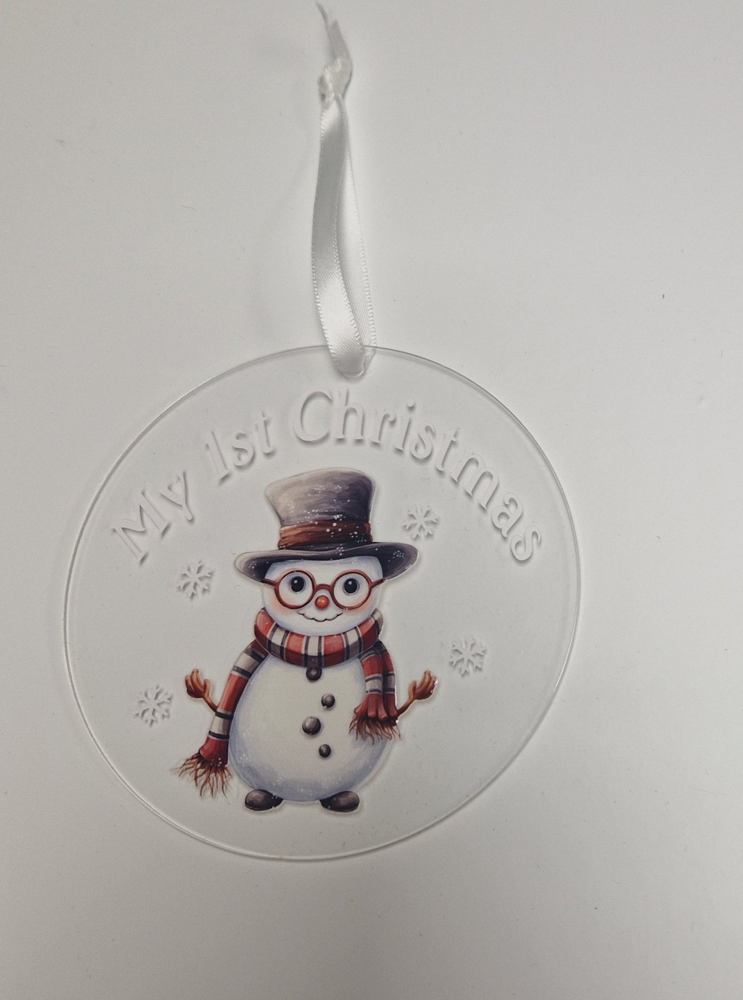 Baby's 1st Christmas Snowman Bauble Gift