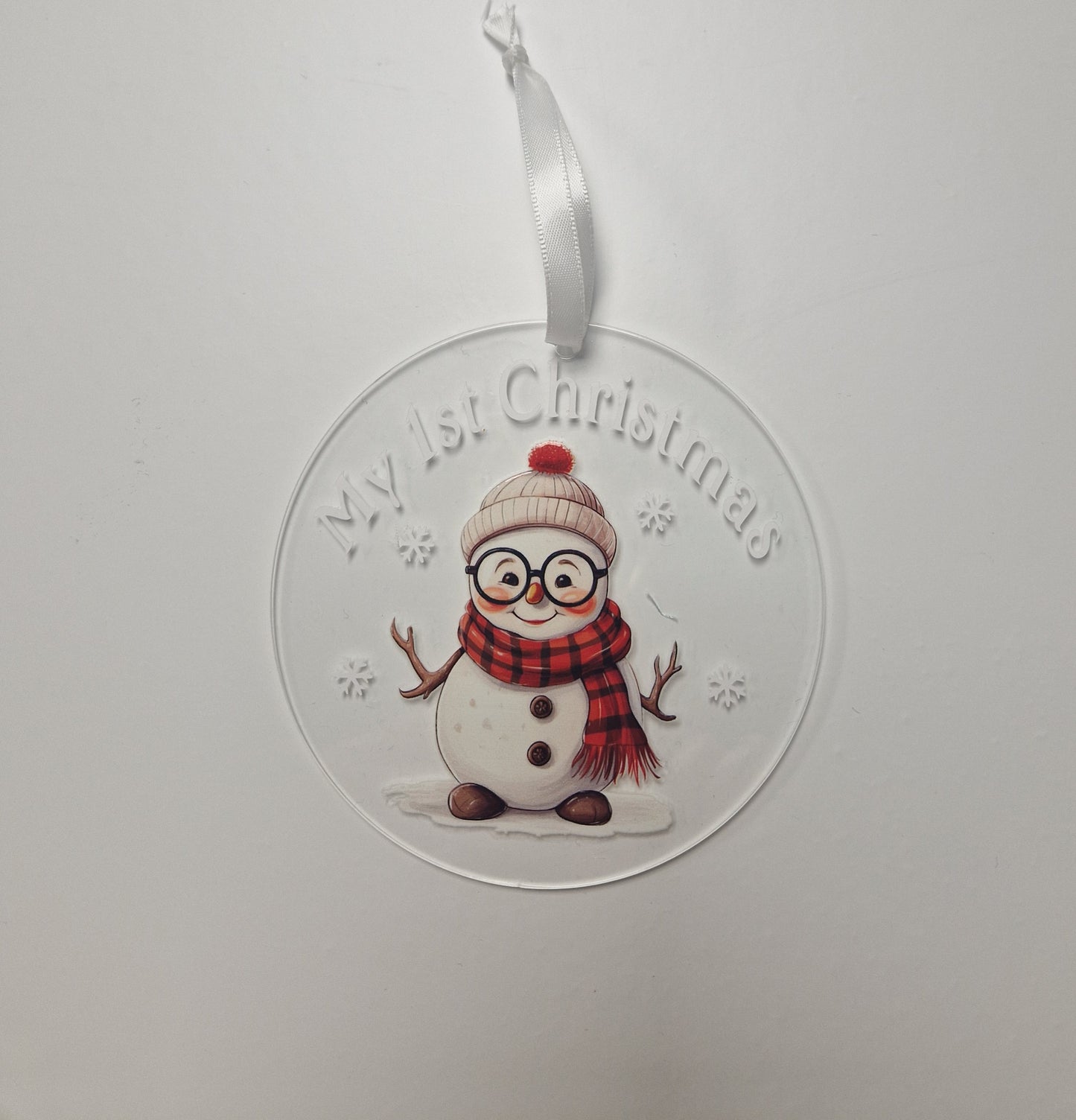 Baby's 1st Christmas Snowman Bauble Gift