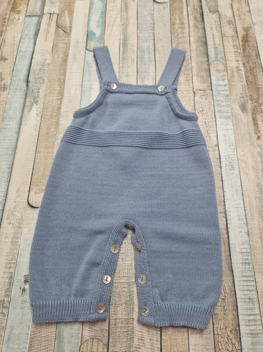 Nana's Special Buy Premature Baby Boys Dusky Blue Dungaree