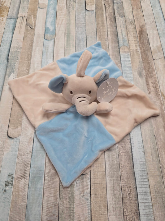 Baby Blue And Beige Elephant Comforter