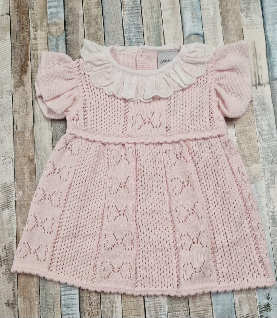 Nana's Special Buys Baby Girls Pink Knitted Dress