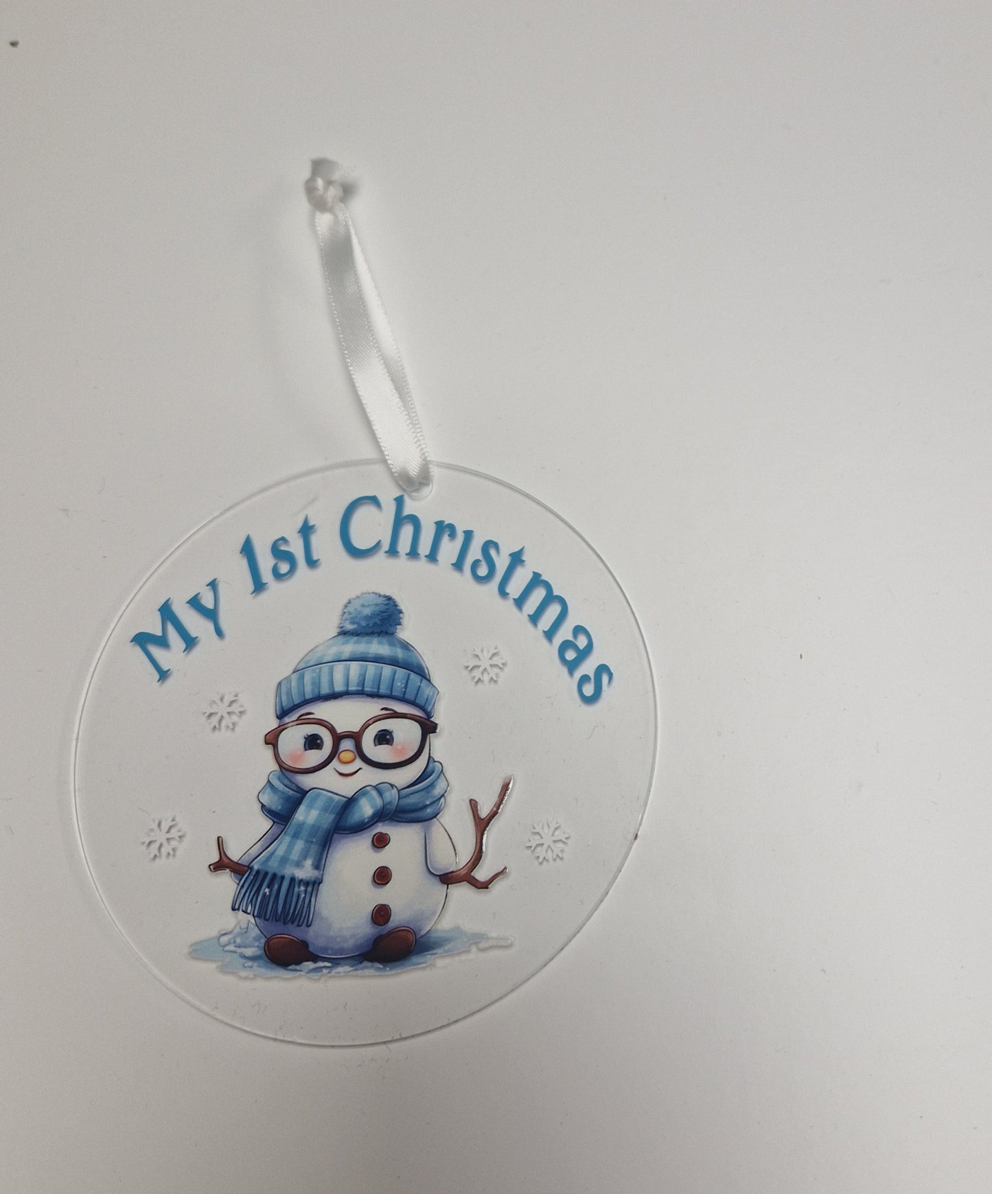 Baby's 1st Christmas Snowman Bauble Gift