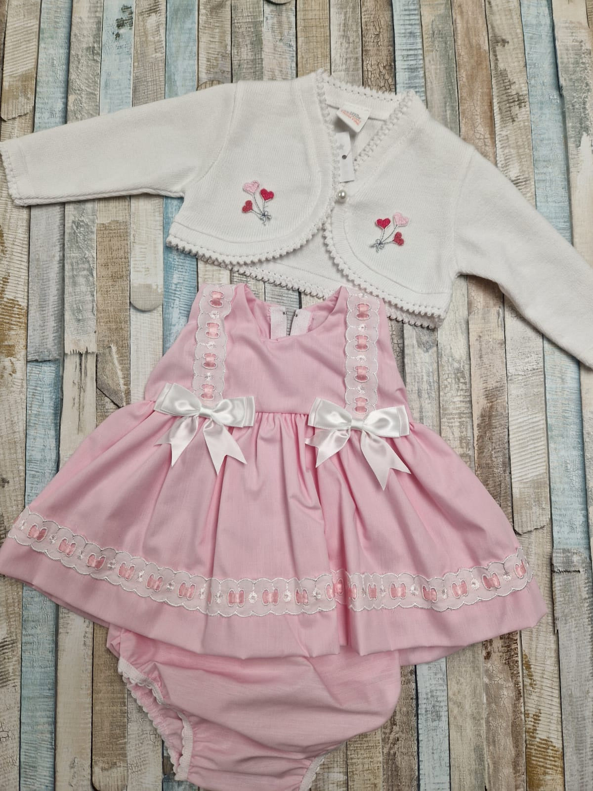 Baby Girls Pink Sleeveless Dress & Pants
