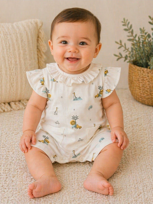 Nana B Special Buy Dandelion Safari Animal Romper