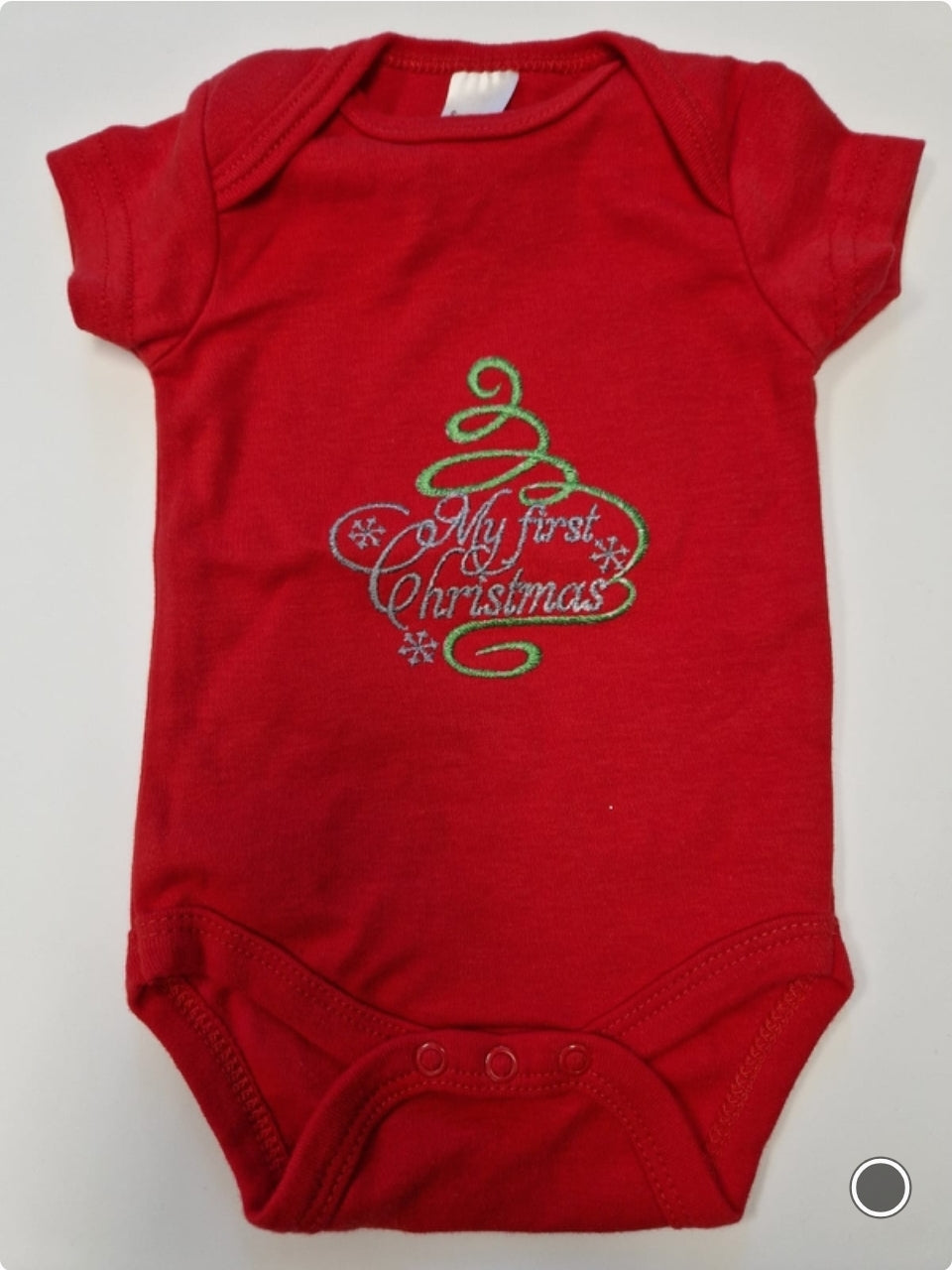 Nana's Special Buys Christmas Red Baby Vest