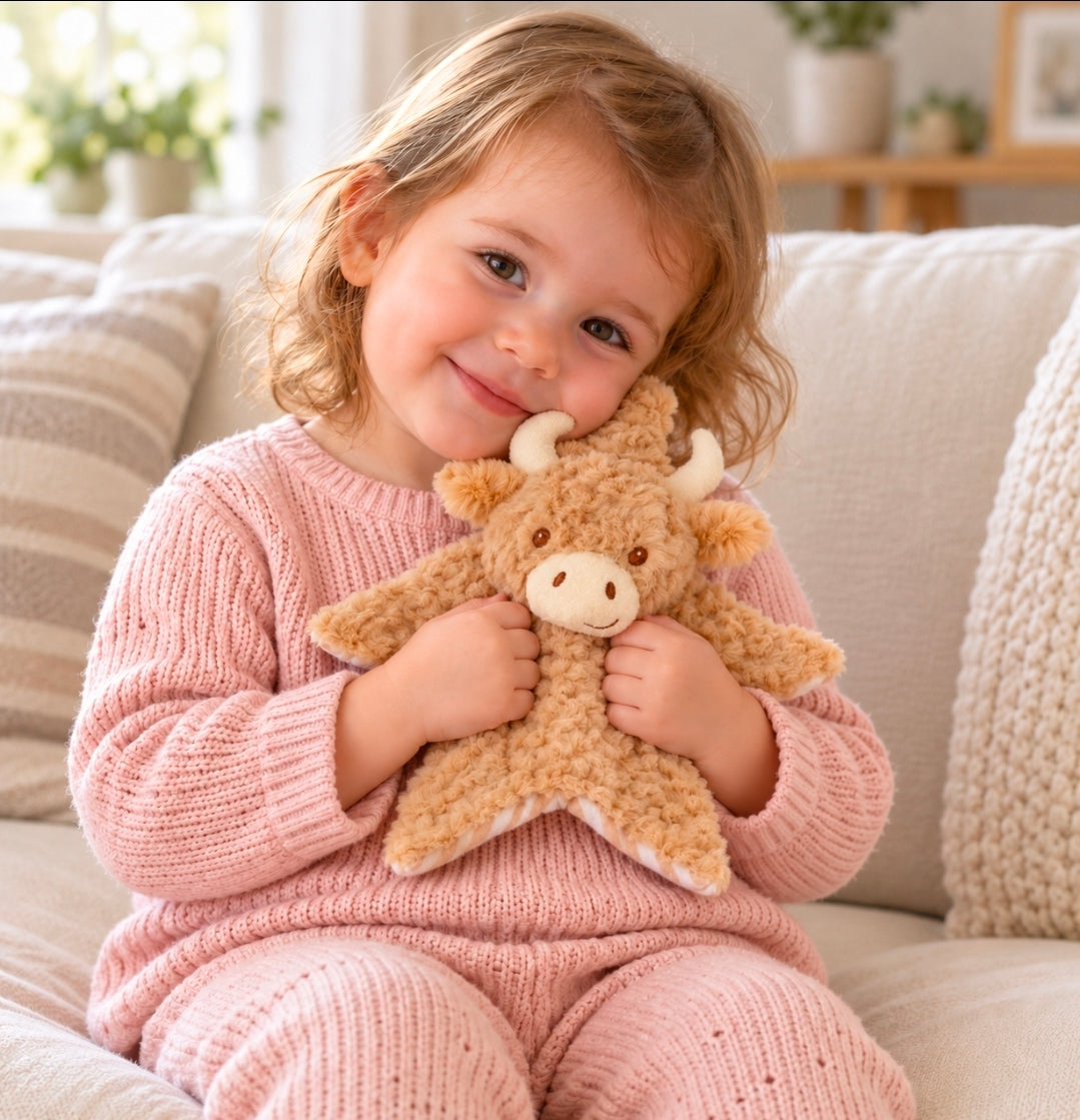 Unisex Baby Highland Cow comforter