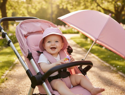 Personalised Baby Girls Pink bucket hat
