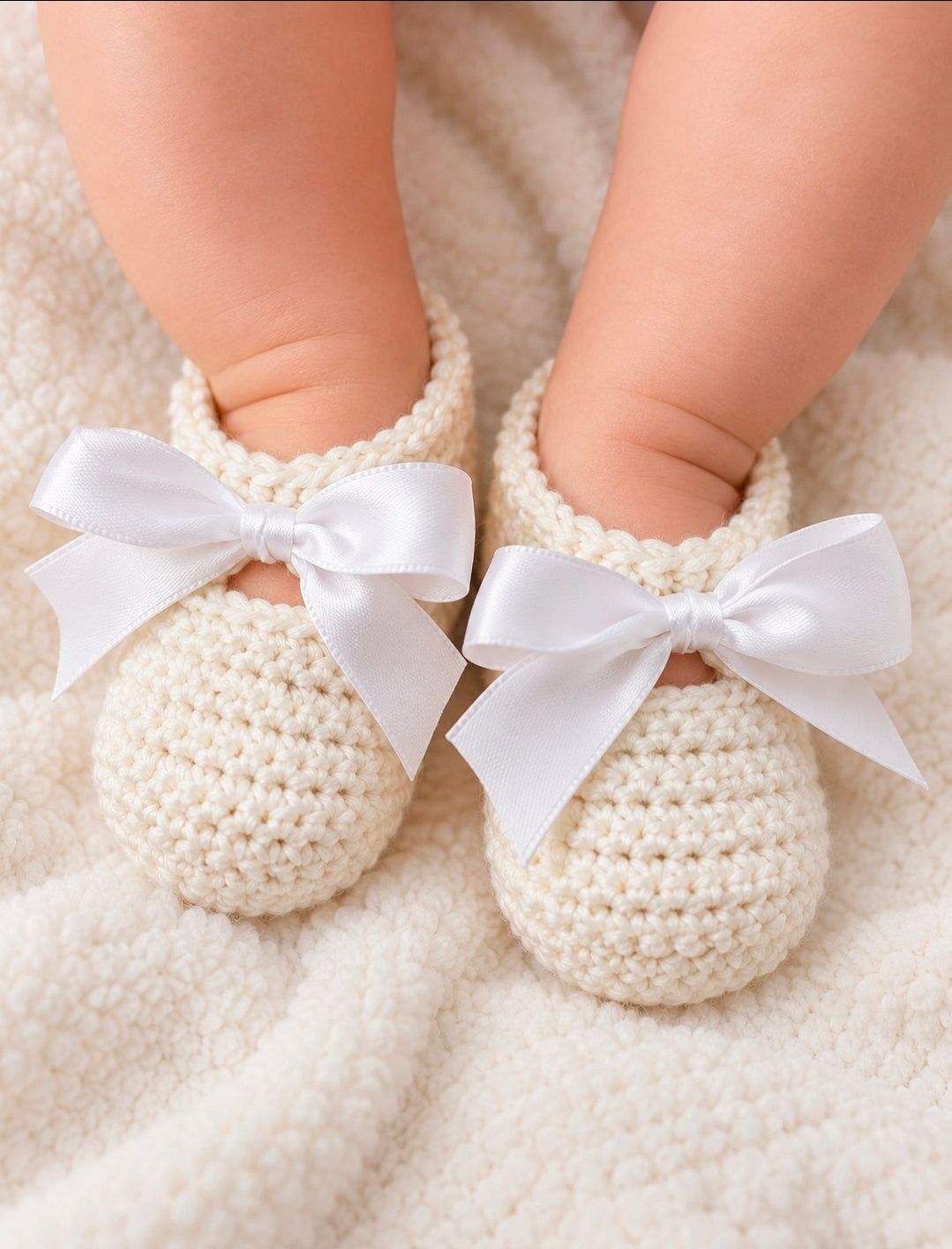 Baby Girls Crochet Newborn Booties