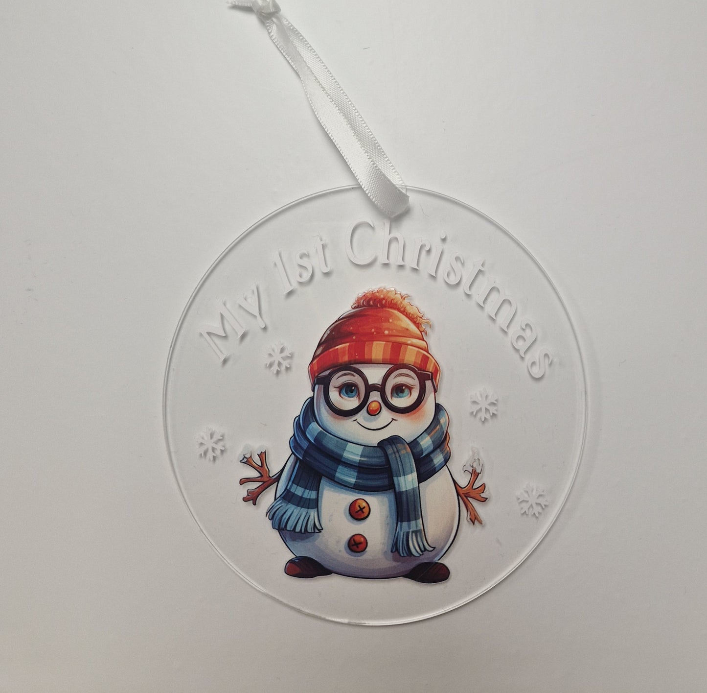 Baby's 1st Christmas Snowman Bauble Gift