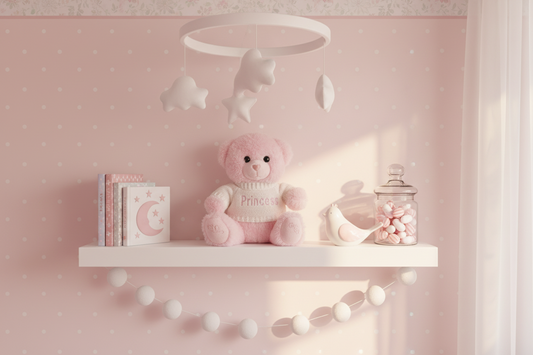 Pink Soft Teddy With Personalised Jumper