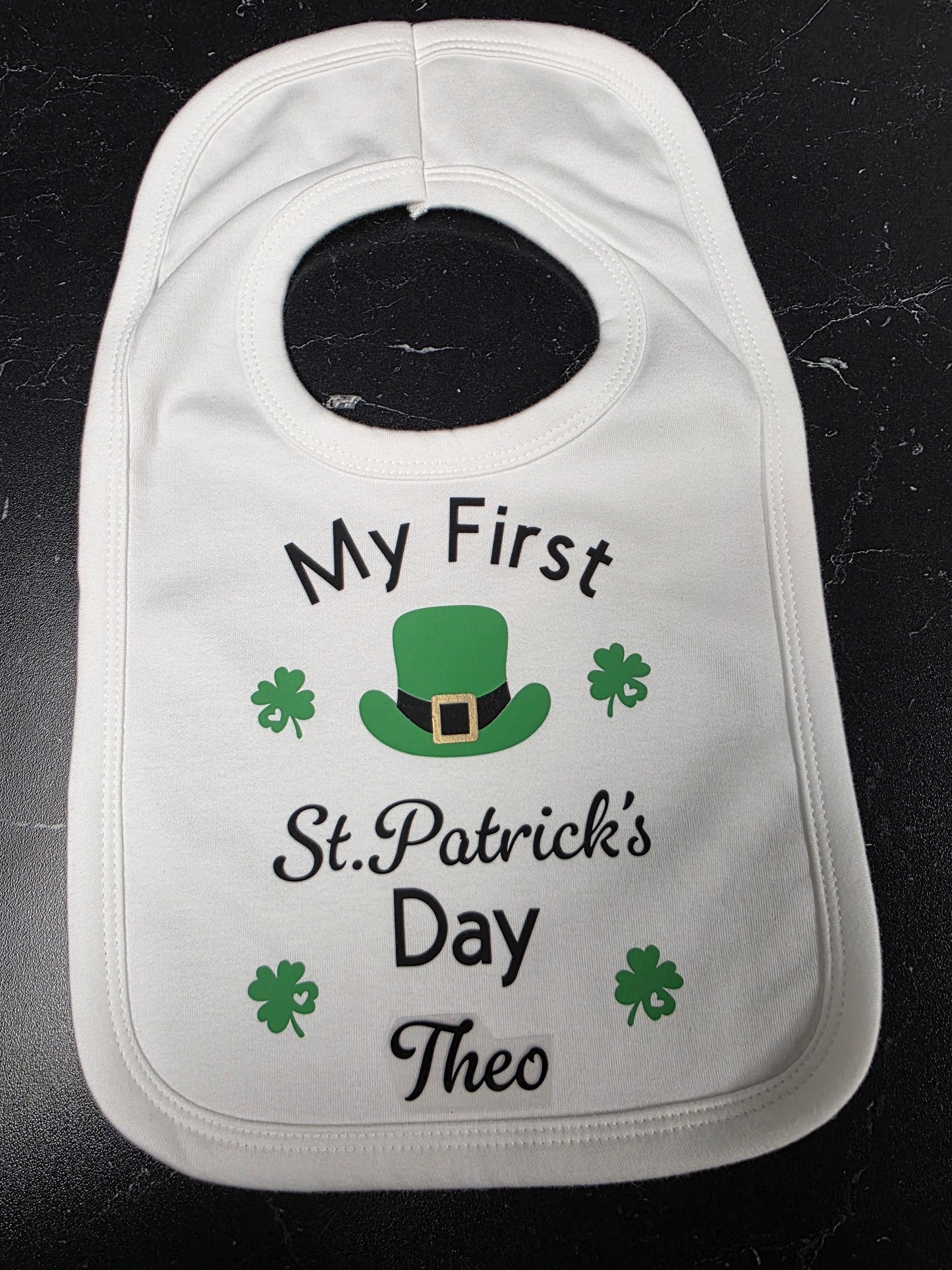 Baby Personalised My First St Patrick Day Bib