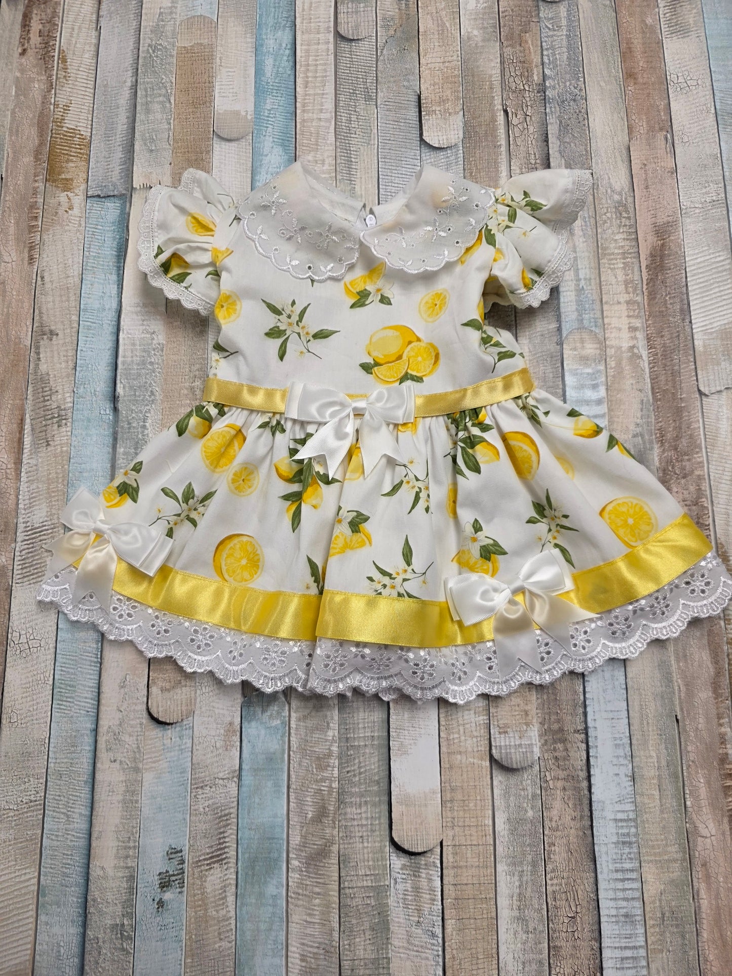 Baby Girls Lemon Short Sleeved Dress