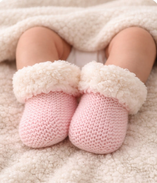 Baby Newborn Knitted Booties