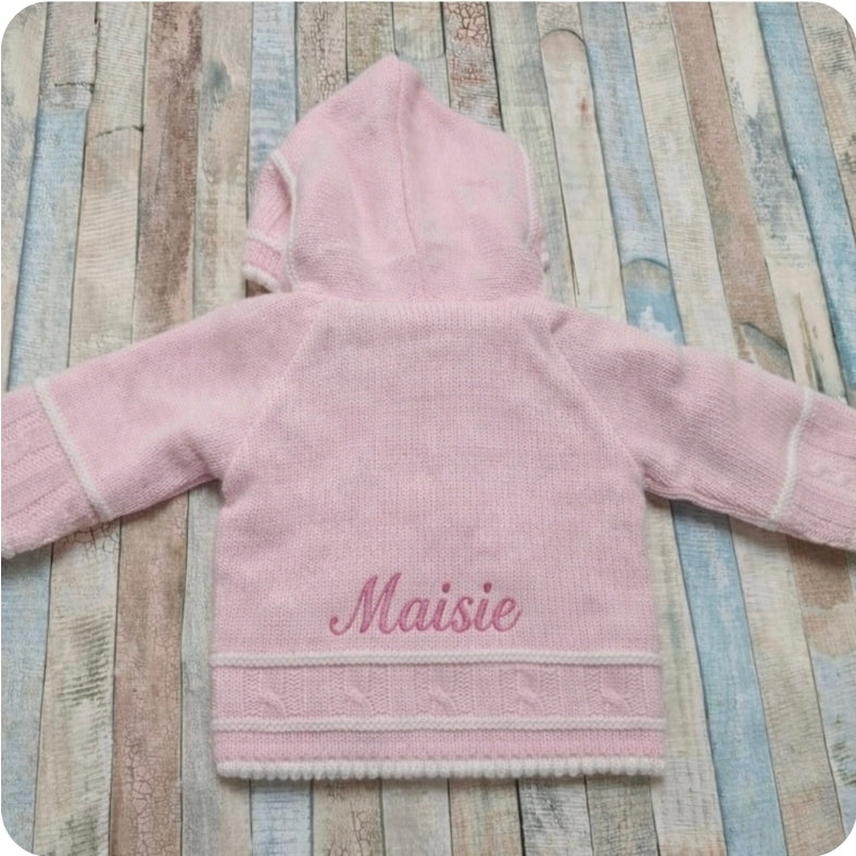Baby Girls Pink Hooded Pram Coat