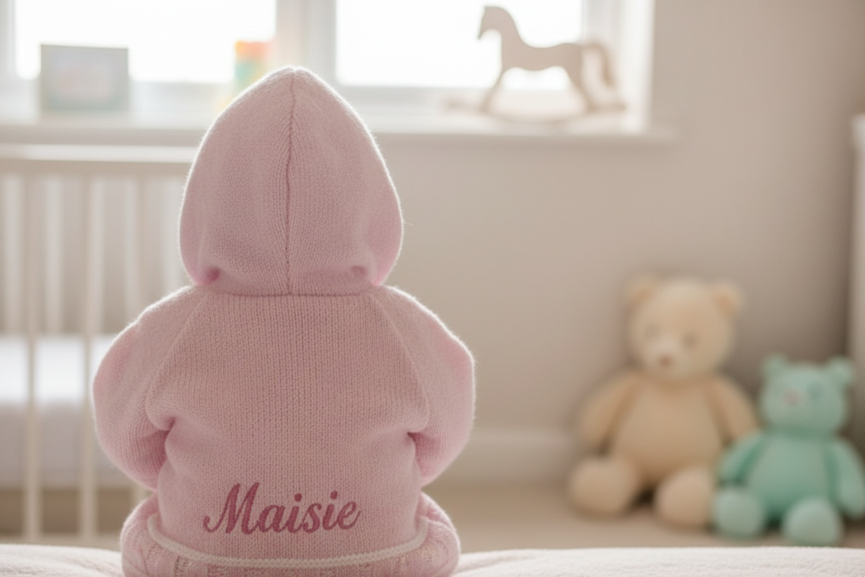 Baby Girls Pink Hooded Pram Coat