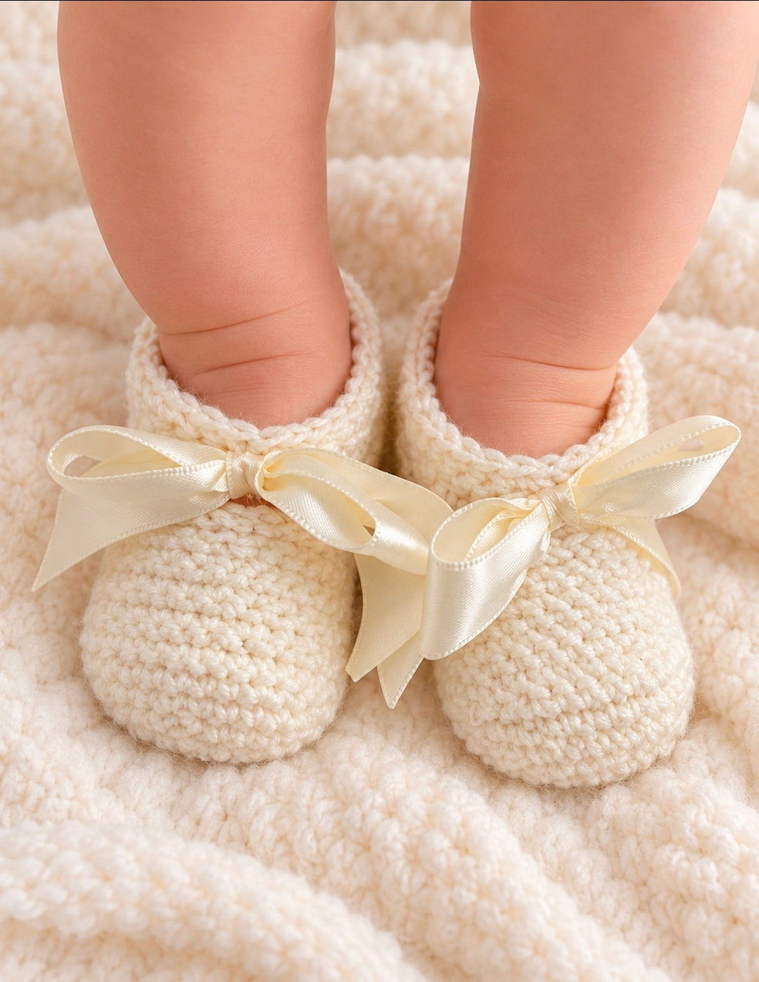 Baby Girls Crochet Newborn Booties