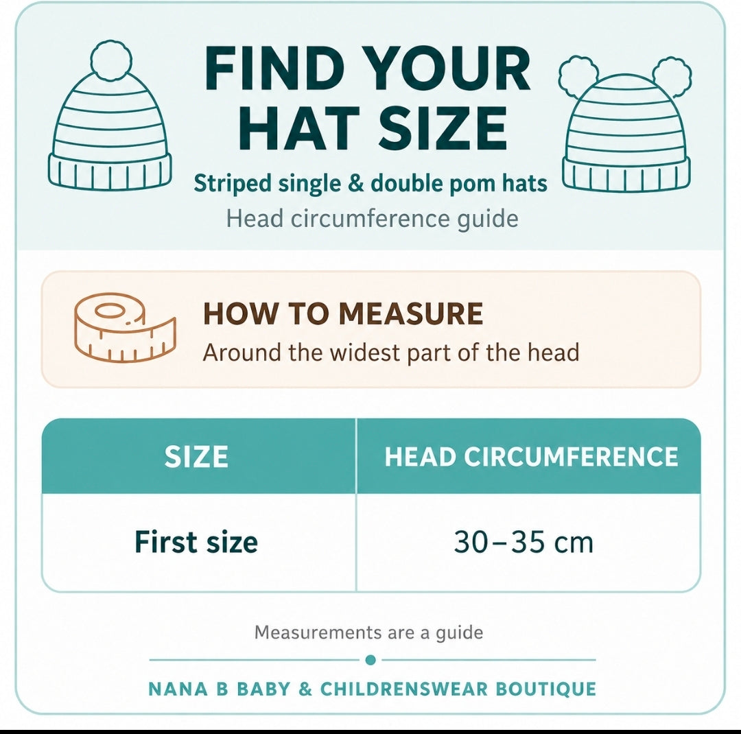 First Size Ribbed Knitted Double Faux Fluffy Fur Baby Pom Pom Hat