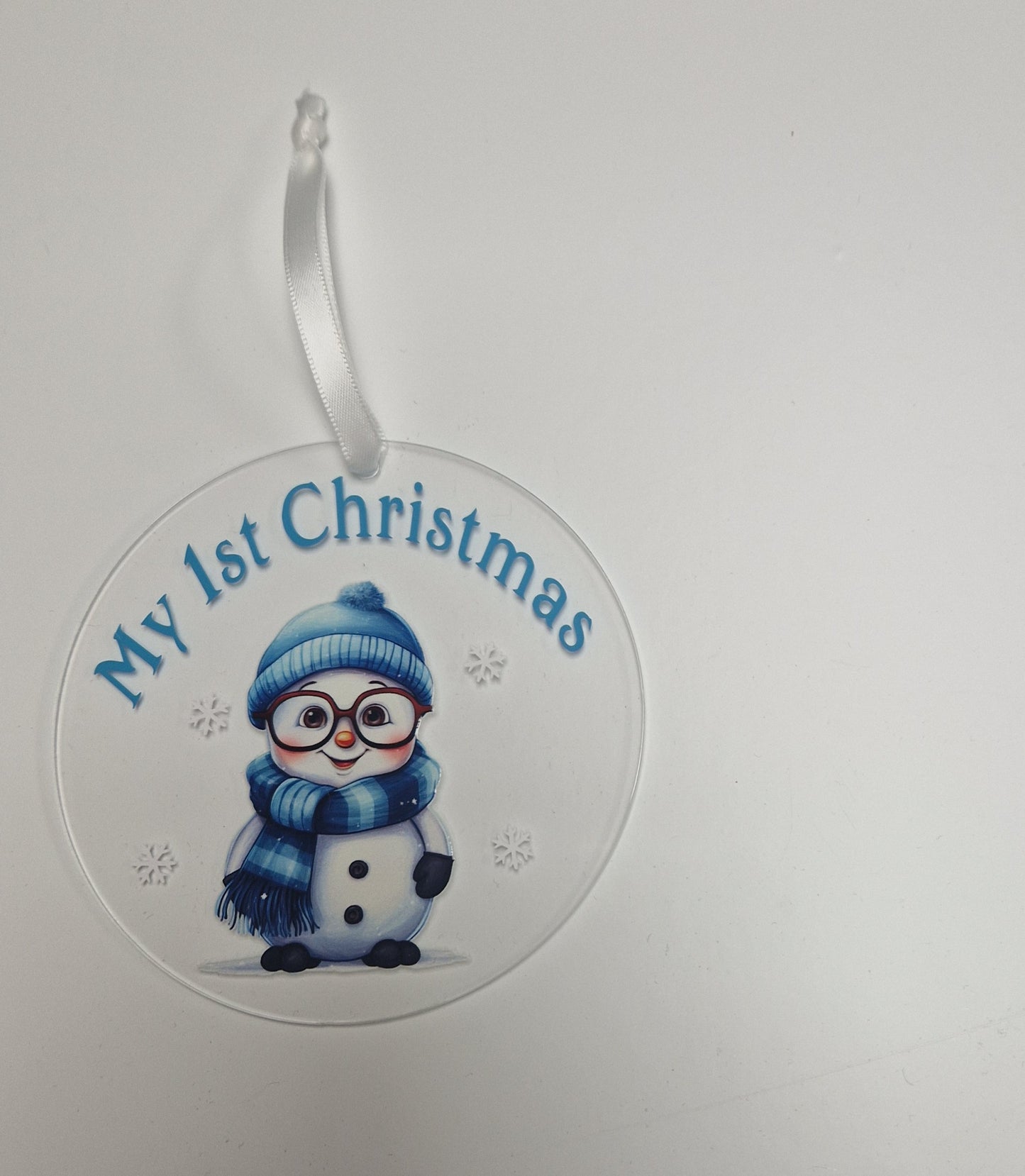 Baby's 1st Christmas Snowman Bauble Gift