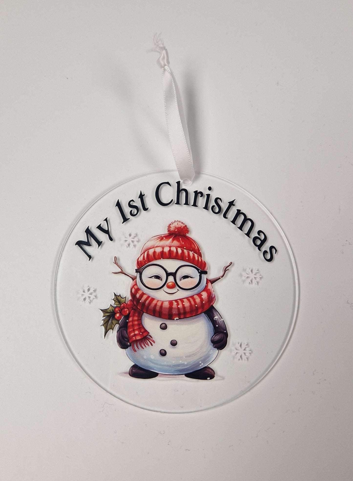Baby's 1st Christmas Snowman Bauble Gift
