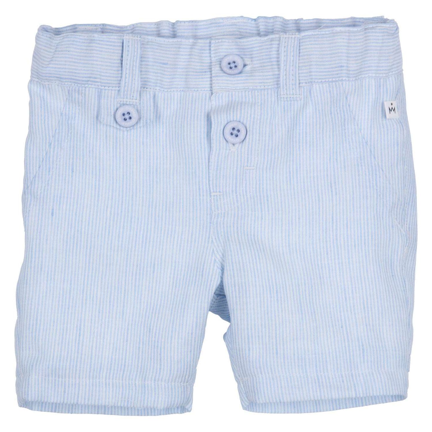 Baby Boys Blue & White Stripe Shorts - Nana B Baby & Childrenswear Boutique