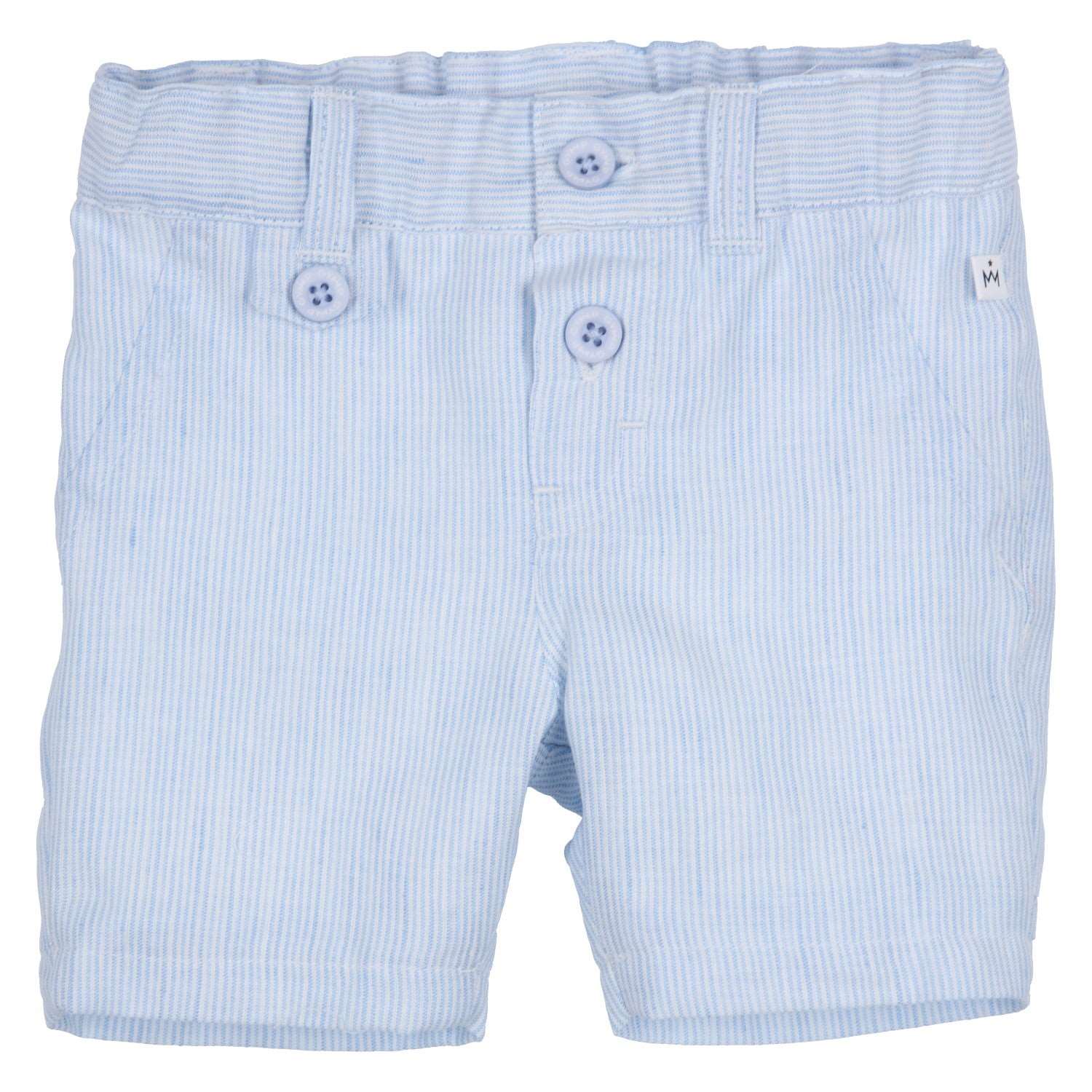 Baby Boys Blue & White Stripe Shorts - Nana B Baby & Childrenswear Boutique