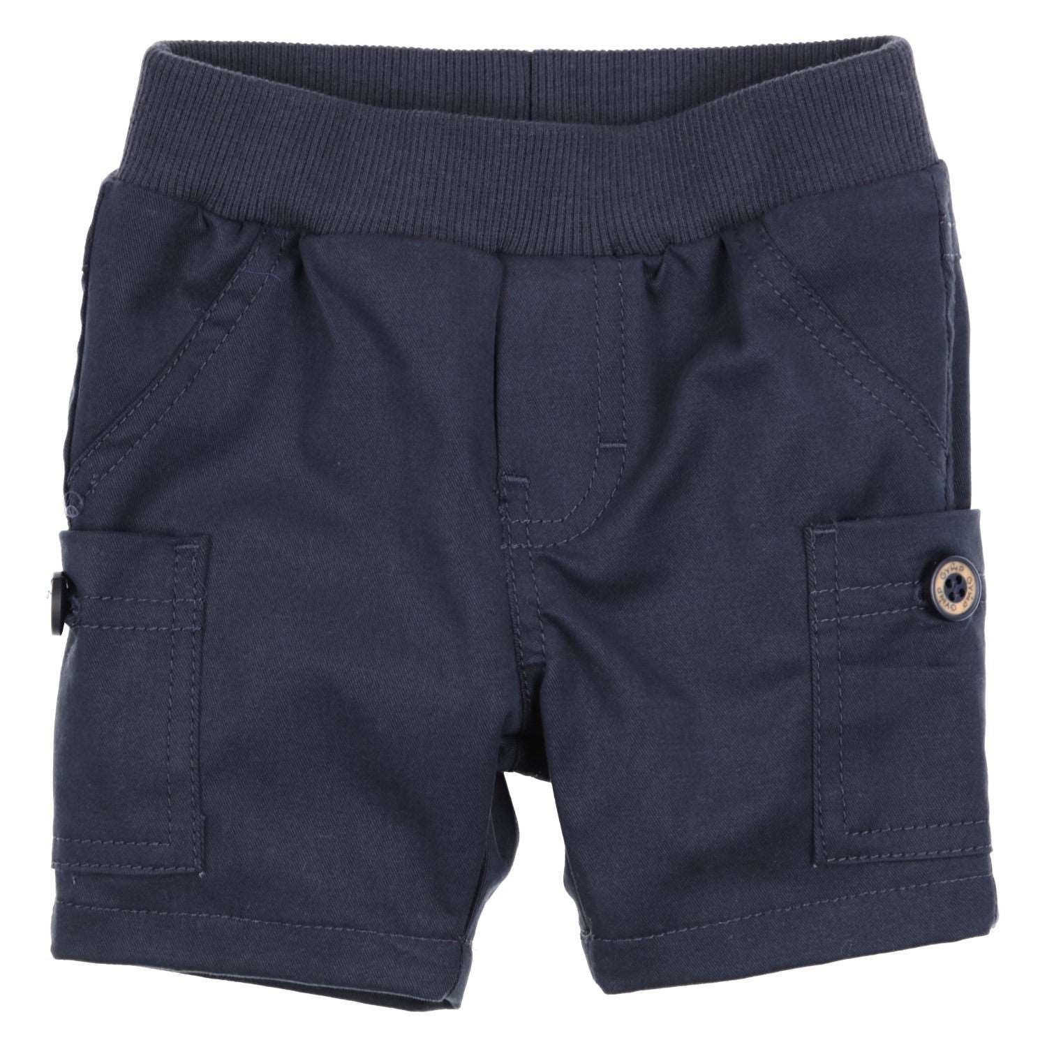 Baby Boys Navy Cotton Twill Shorts - Nana B Baby & Childrenswear Boutique