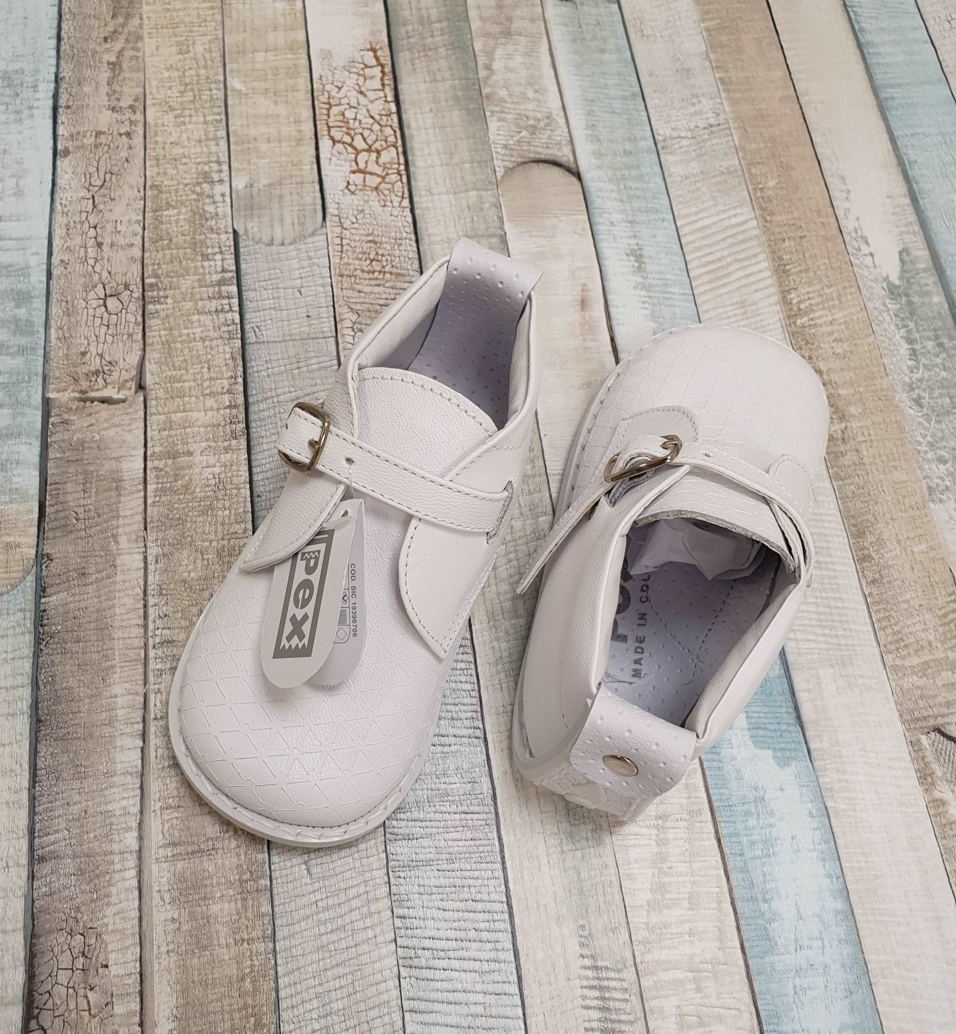 Baby Boys Pex Giotto White Shoes - Nana B Baby & Childrenswear Boutique