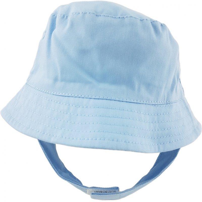 Baby Boys Plain Sky Blue Bucket Hat With Chin Strap - Nana B Baby & Childrenswear Boutique
