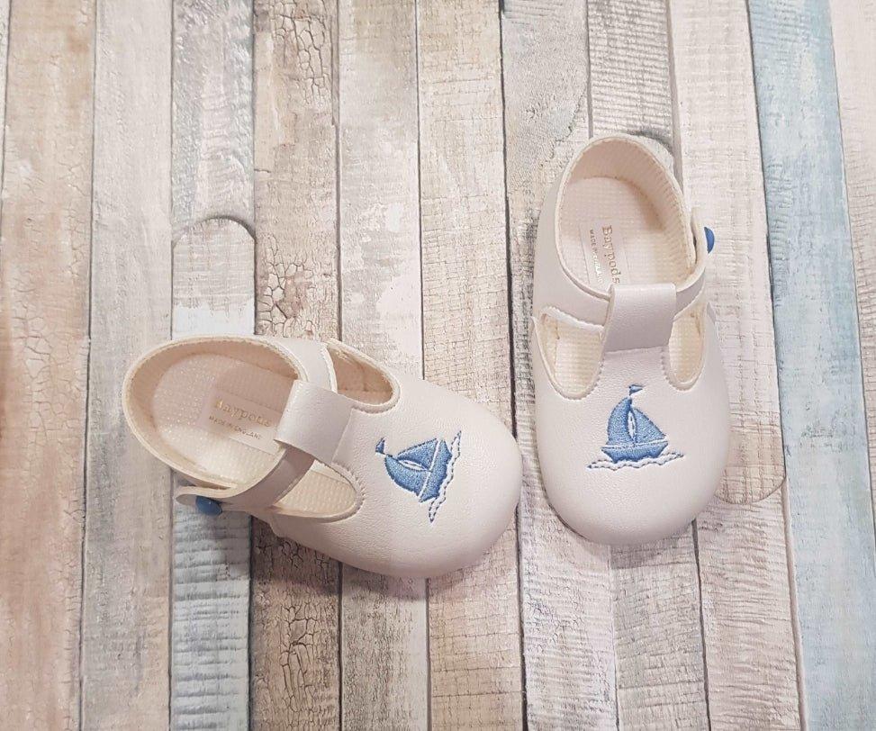 Baby Boys Soft White Shoe Boat Design - Nana B Baby & Childrenswear Boutique