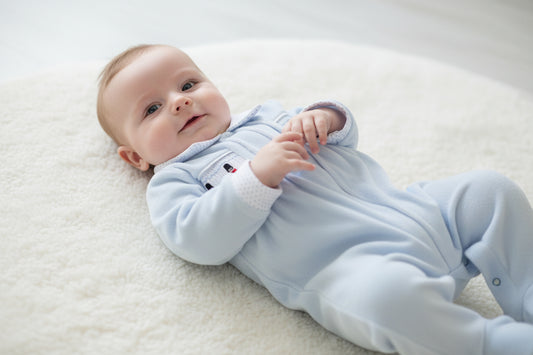 Baby Boys Velour Little Soldier Onesie - Nana B Baby & Childrenswear Boutique