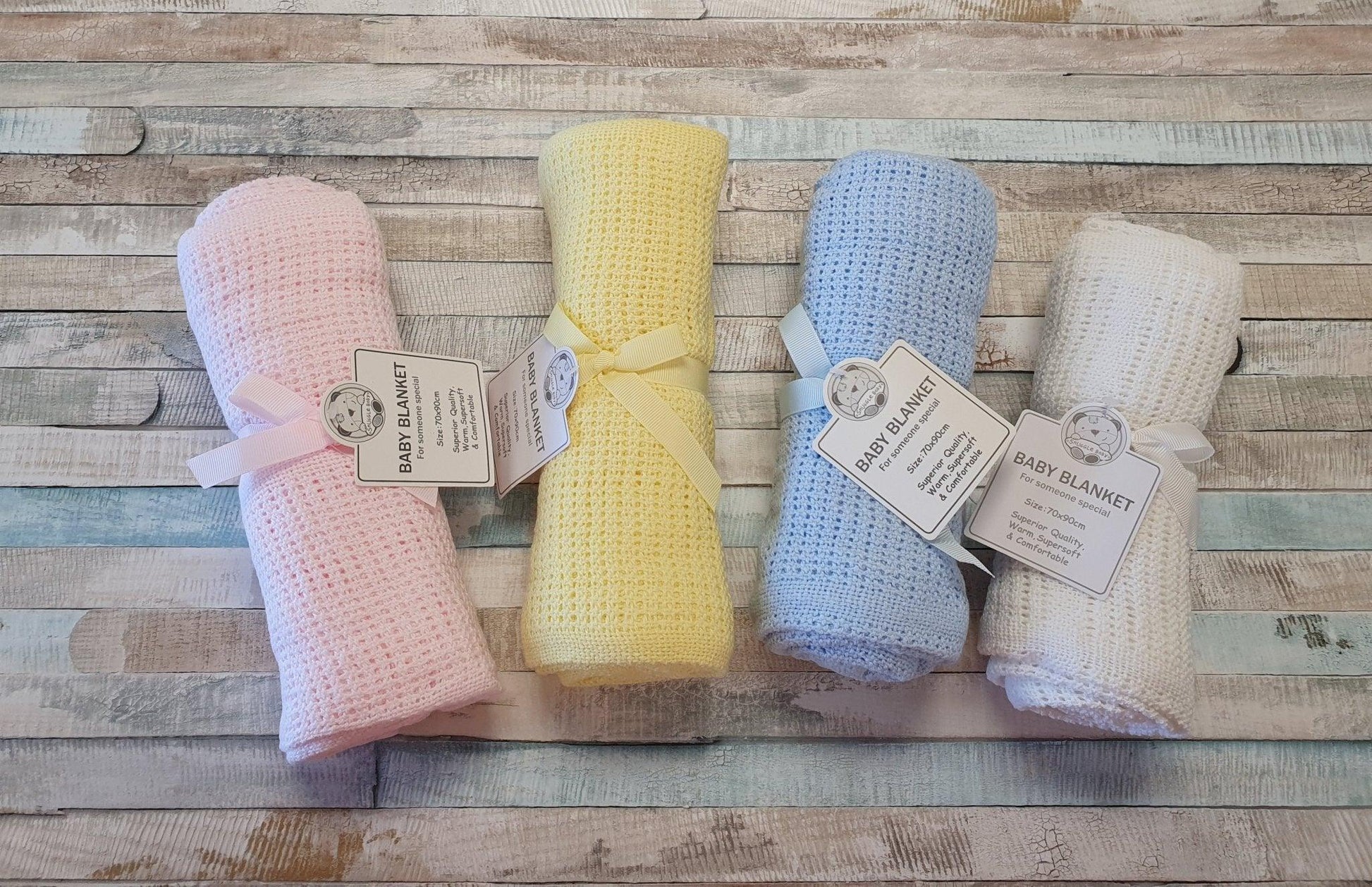 Baby Cotton Cellular Pram Blanket - Nana B Baby & Childrenswear Boutique