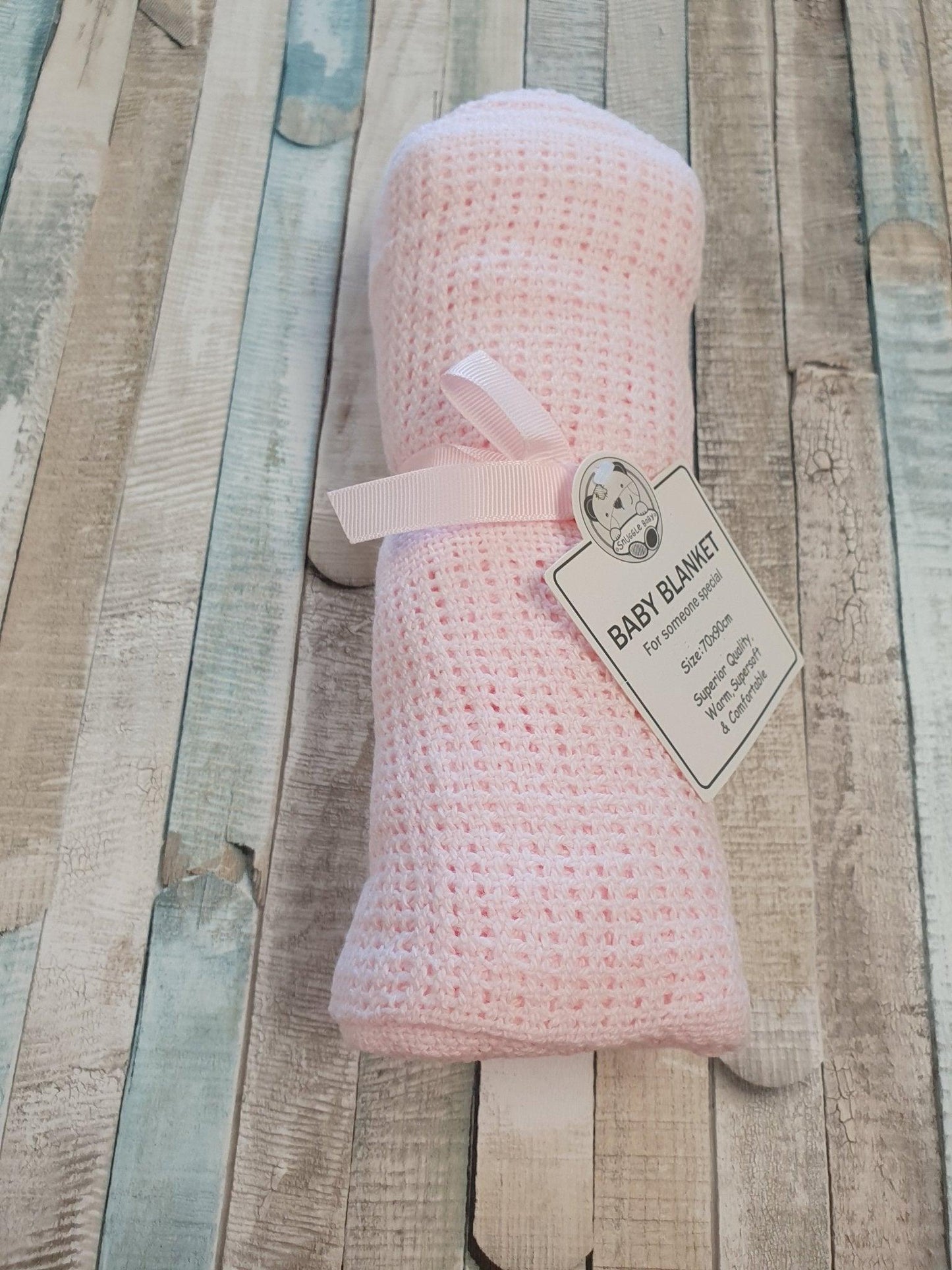 Baby Cotton Cellular Pram Blanket - Nana B Baby & Childrenswear Boutique
