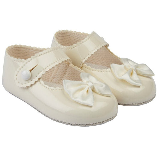 Baby Girls Cream Soft Bottom Shoe - Nana B Baby & Childrenswear Boutique