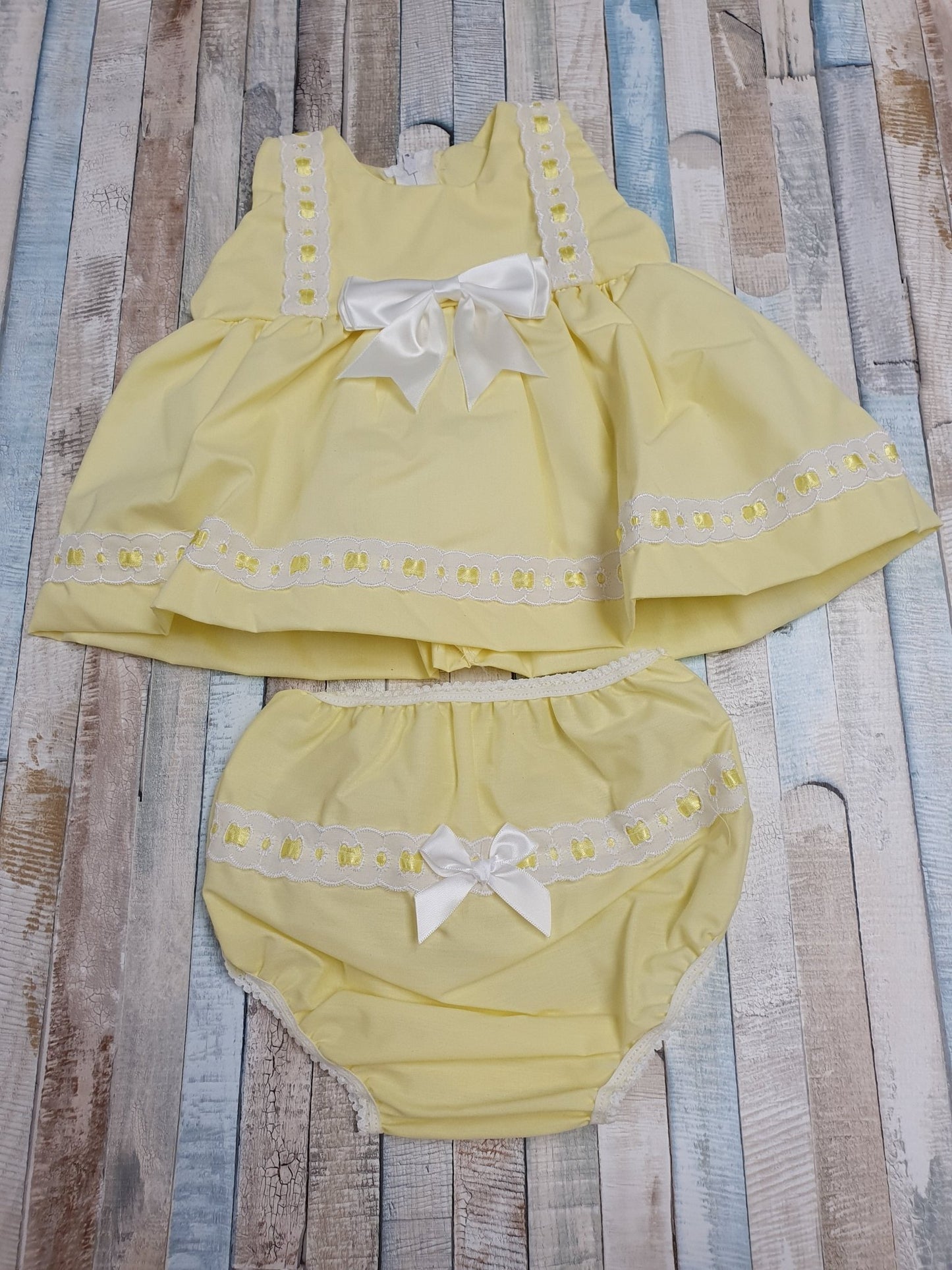 Baby Girls Lemon Sleeveless Dress & Pants - Nana B Baby & Childrenswear Boutique