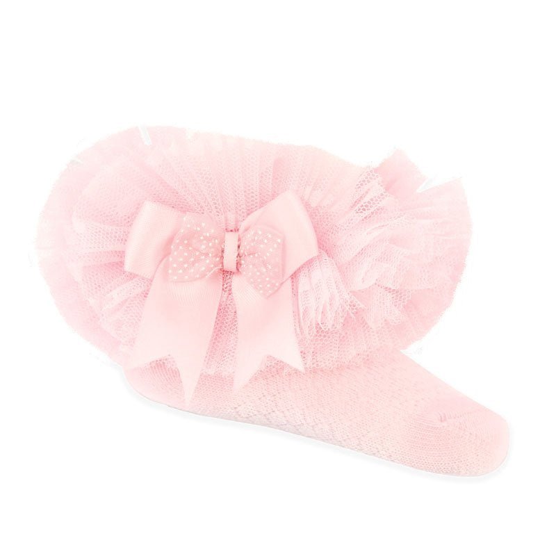 Baby Girls Pink Frilly Tutu Socks