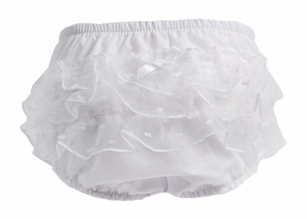 Baby Girls White Frilly Pants - Nana B Baby & Childrenswear Boutique