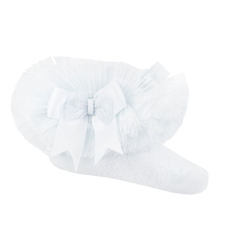 Baby Girls White Frilly Tutu Socks - Nana B Baby & Childrenswear Boutique
