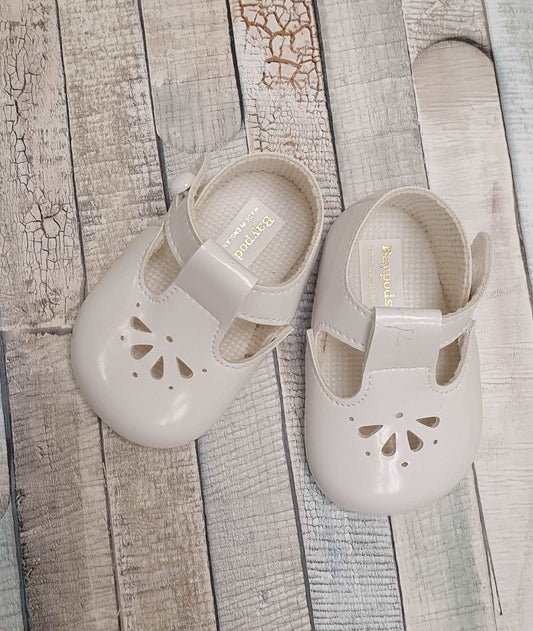 Baby White Petal Patent Shoe - Nana B Baby & Childrenswear Boutique