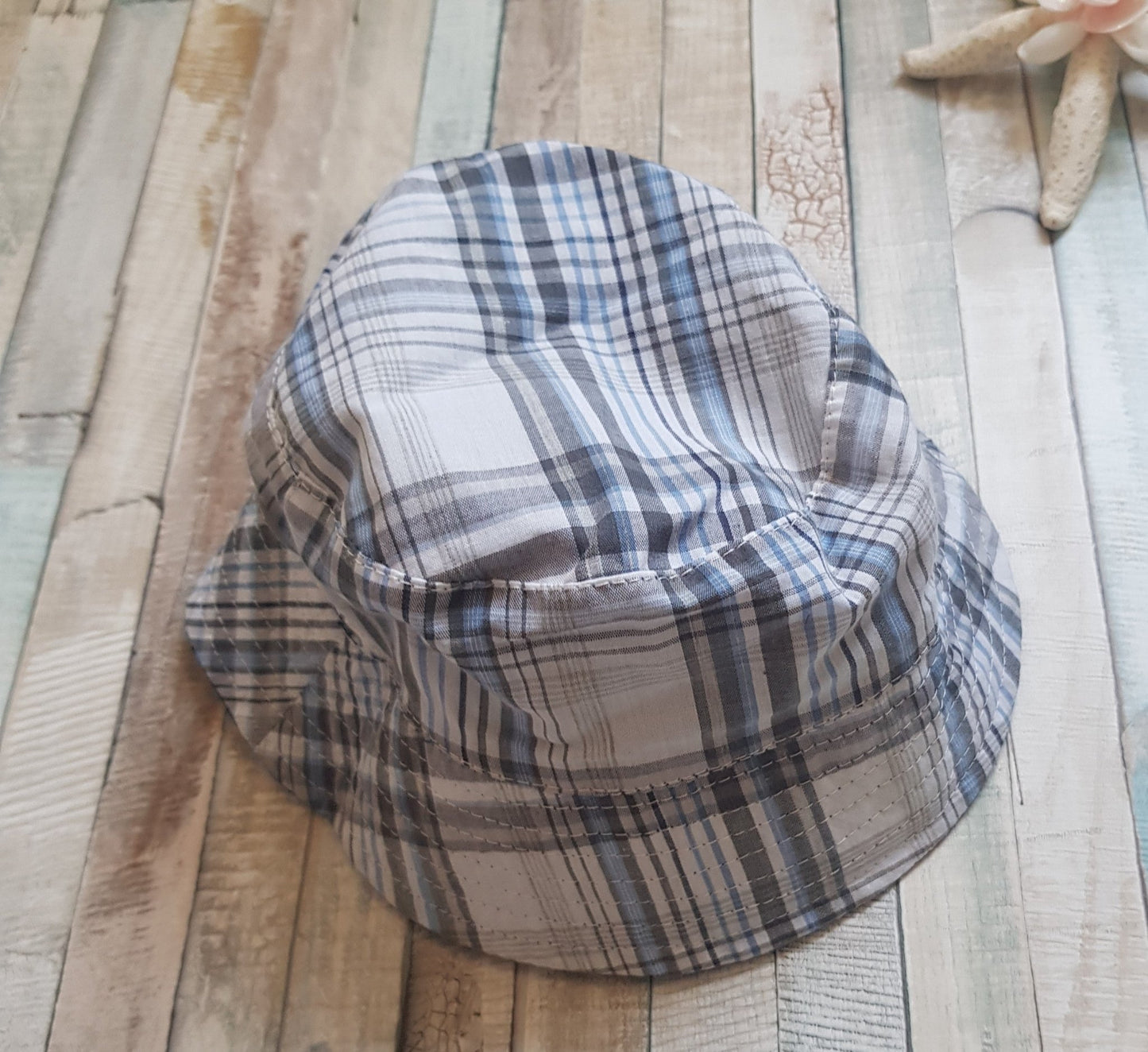 Boys Anchor Design Reversible Bucket Sun Hat - Nana B Baby & Childrenswear Boutique