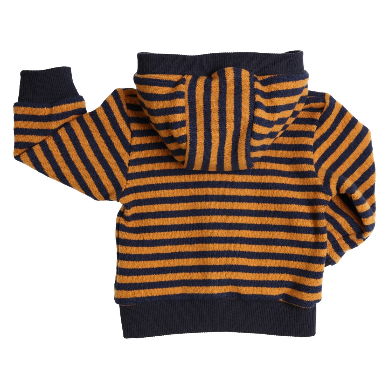 Boys Navy & Mustard Hooded Cardigan - Nana B Baby & Childrenswear Boutique