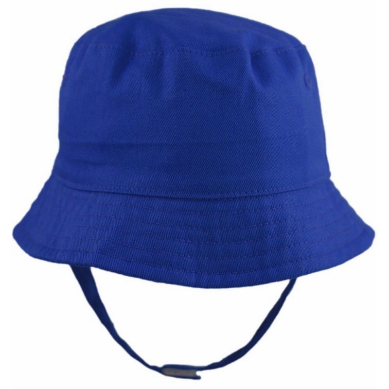 Boys Personalised Royal Blue Bucket Hat With Chin Strap - Nana B Baby & Childrenswear Boutique