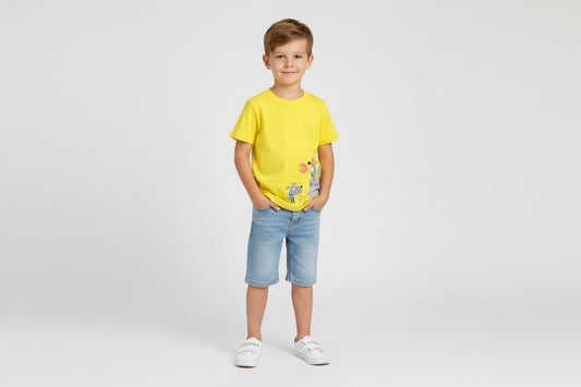 Boys Yellow T Shirt - Nana B Baby & Childrenswear Boutique