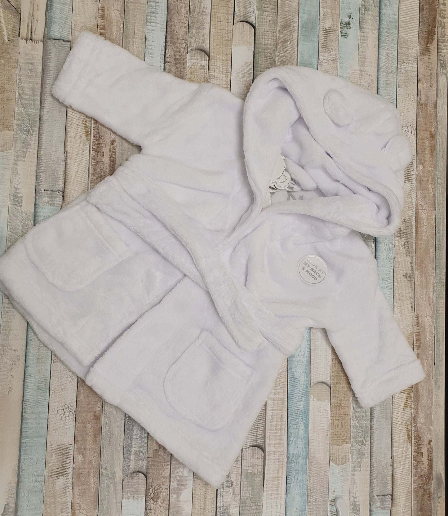 Dream Big Little One White Dressing Gown - Nana B Baby & Childrenswear Boutique