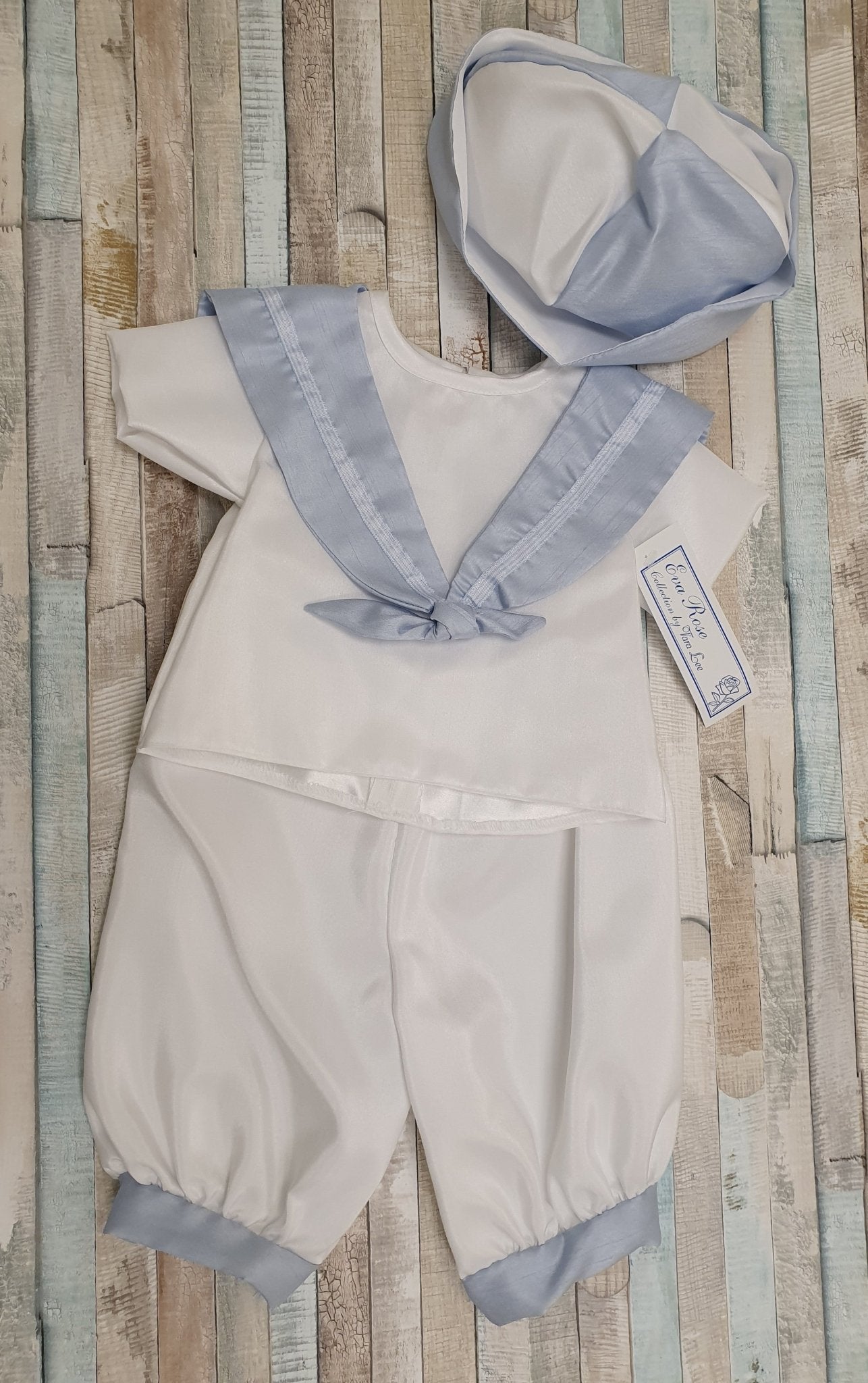 Eva Rose 2 Piece Sailor Boy Christening Outfit - Nana B Baby & Childrenswear Boutique