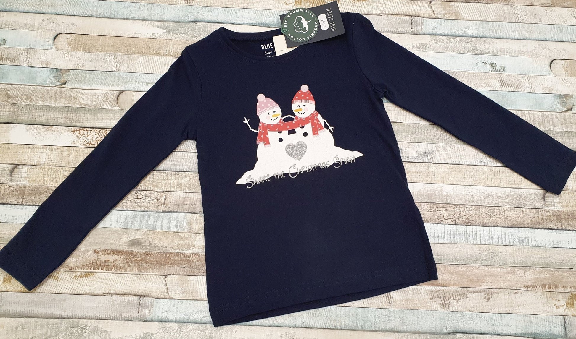 Girls Snowman Christmas T Shirt - Nana B Baby & Childrenswear Boutique