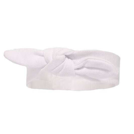 Girls White Knotty Headband - Nana B Baby & Childrenswear Boutique