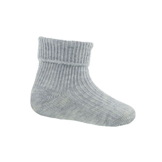 Grey Turn Down Ankle Socks - Nana B Baby & Childrenswear Boutique