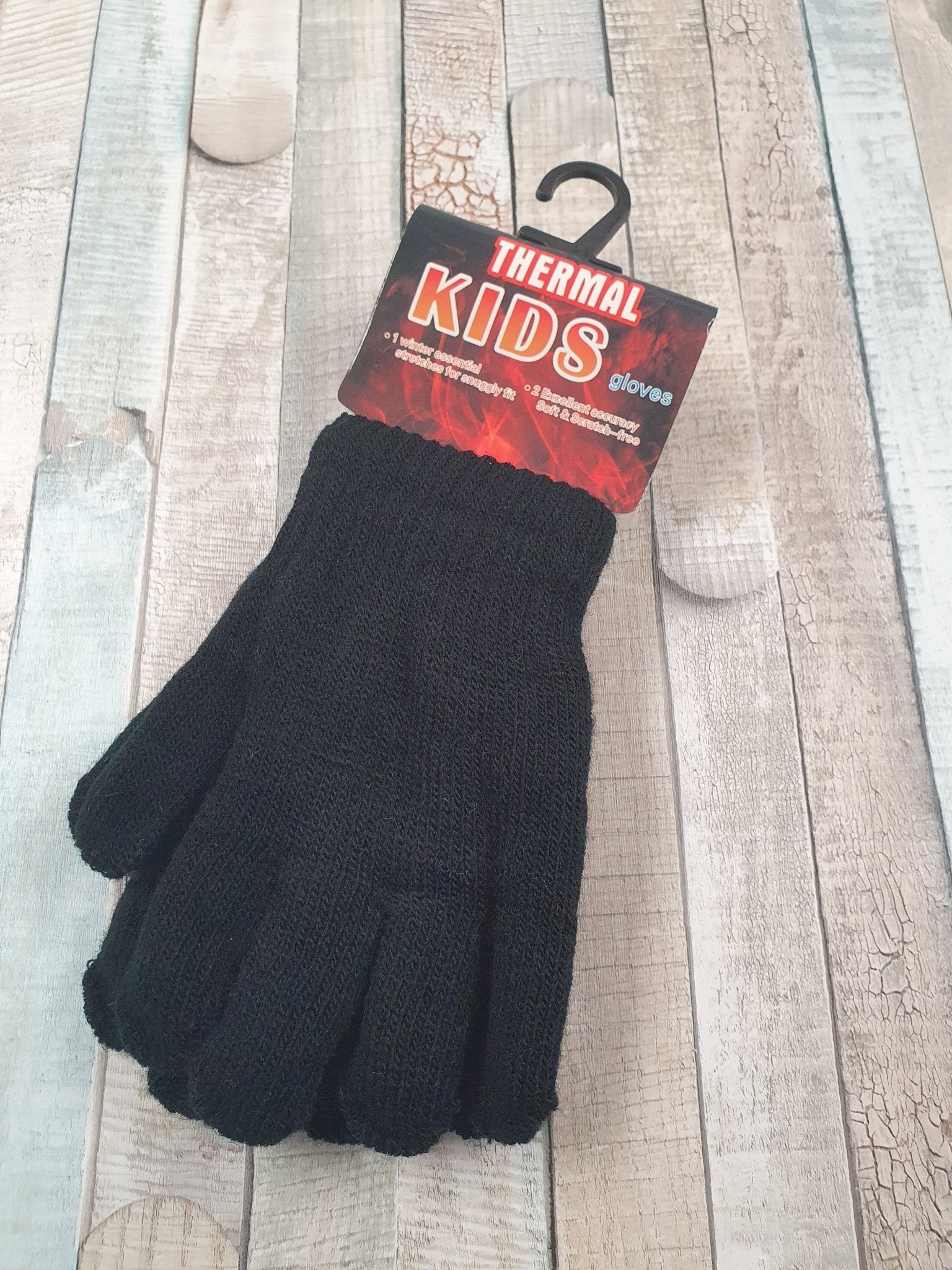 Kids Black Thermal Gloves - Nana B Baby & Childrenswear Boutique